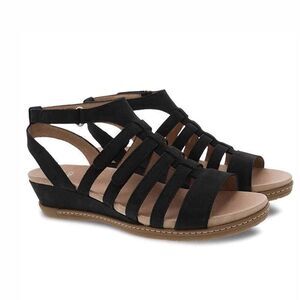 Dansko Athena Milled Nubuck Sandals Size 40 EU 9.5 - 10 US